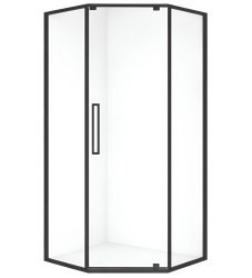 Душевой уголок Black&White Stellar Wind S875-900 90x90, профиль черный