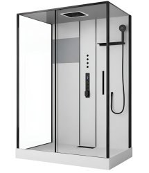 Душевая кабина Black & White G8050GM 140x90 с гидромассажем