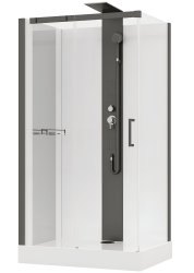 Душевая кабина Black & White G8708GM 110x80 без крыши