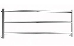 Полотенцесушитель электрический Margaroli Sereno 530-3 5530/CR 120x61, хром