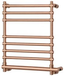 Полотенцесушитель электрический Margaroli Sole 564-8 5644708PGNB 57x70, золото розовое