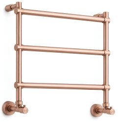 Полотенцесушитель водяной Margaroli Sole 4423703PGN 54x54, золото розовое