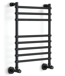 Полотенцесушитель водяной Margaroli Sole 4643708PEW 40x76, черный никель