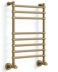 Полотенцесушитель водяной Margaroli Sole 4643708MOBN 40x76, бронза