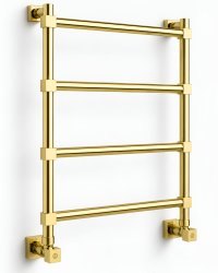Полотенцесушитель водяной Margaroli Sole 442TQ4604GO 50x70, золото