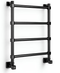 Полотенцесушитель водяной Margaroli Sole 442TQ4604PB 50x70, черный