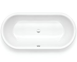Стальная ванна Bette Lux Oval 3467-000PLUS 190x90 c шумоизоляцией, белая