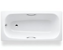 Стальная ванна Laufen Pro 2.2595.3.600.040.1 170x75 с ручками и шумоизоляцией, белая