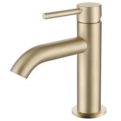 Смеситель для раковины Abber Wasser Kreis AF8110G, золото матовое