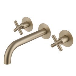 Встраиваемый смеситель для раковины Abber Wasser Kreis AF81121G, золото матовое