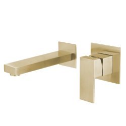 Встраиваемый смеситель для раковины Abber Daheim AF8212G, золото матовое