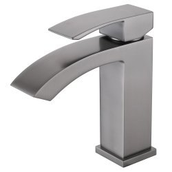 Смеситель для раковины Abber Wasserfall AF8610NG, оружейная сталь