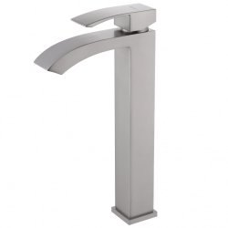 Смеситель для раковины Abber Wasserfall AF8611SP, сталь брашированная