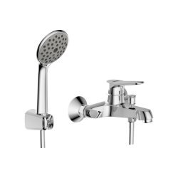 Смеситель для ванны Bravat Eco F6111147C-B с лейкой, хром