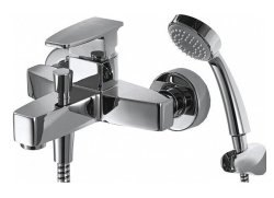 Смеситель для ванны Bravat Riffle F672106C-B с лейкой, хром