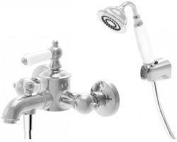 Смеситель для ванны Bravat Art F675109C-B с лейкой, хром