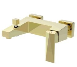 Смеситель для ванны Bravat Iceberg F676110G-01, золото