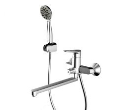 Смеситель для ванны Bravat Eco-D F693158C-LB с лейкой, хром