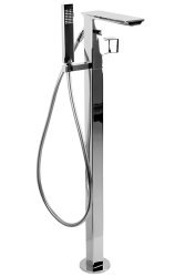 Напольный смеситель для ванны Bravat Phillis F656101C-B3-ENG с лейкой, хром