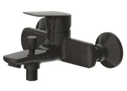 Смеситель для ванны Bravat Rhein F6429564BW-01-ENG, черный матовый