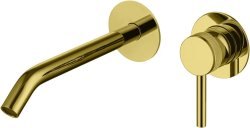 Встраиваемый смеситель для раковины Allen brau Priority 5.31A03-GB, золото брашированное