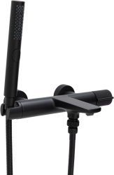 Смеситель для ванны Allen brau Liberty 5.33006-31 с лейкой, черный матовый