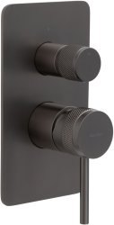 Встраиваемый смеситель для ванны Allen brau Priority 5.31011-MG, графит брашированный, Сталь