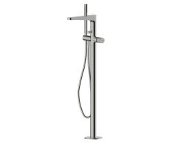 Напольный смеситель для ванны Wasserkraft Tauber 6400 6421 с лейкой, никель