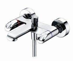 Смеситель для ванны Wasserkraft Lossa 1200 1201 с лейкой, хром