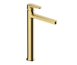 Смеситель для раковины Wasserkraft Neckar 2103H, золото глянцевое