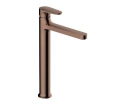 Смеситель для раковины Wasserkraft Asphe 7703H, розовое золото глянцевое