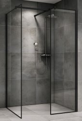Душевой уголок Abber Immer Offen AG67128B 120x80, профиль черный
