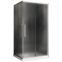 Душевой уголок Abber Schwarzer Diamant AG02128MH 120x80 раздвижной, профиль хром