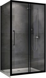 Душевой уголок Abber Schwarzer Diamant AG30140BH-S70B 140x70 раздвижной, профиль черный