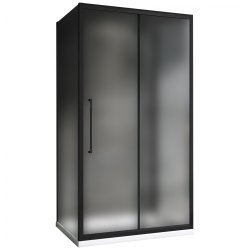 Душевой уголок Abber Schwarzer Diamant AG30150BMH-S100BM-S100BM 150x100 раздвижной, профиль черный