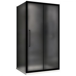 Душевой уголок Abber Schwarzer Diamant AG30150BMH-S90BM 150x90 раздвижной, профиль черный