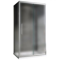 Душевой уголок Abber Schwarzer Diamant AG30150MH-S75M-S75M 150x75 раздвижной, профиль хром