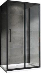 Душевой уголок Abber Schwarzer Diamant AG30160BH-S100B-S100B 160x100 раздвижной, профиль черный