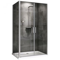 Душевой уголок Abber Sonnenstrand AG04100C-S85 100x85 распашной, профиль хром