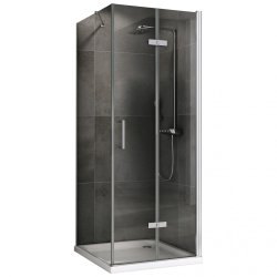 Душевой уголок Abber Zart AG08100P-S101 100x100 складной, профиль хром