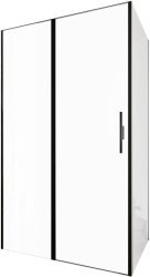 Душевой уголок Allen Brau Priority 3.31033.BBA+3.31042.BBA 120x80 распашной, профиль черный
