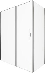Душевой уголок Allen Brau Priority 3.31038.BA+3.31047.BA 160x100 распашной, профиль серебро