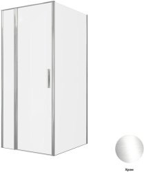 Душевой уголок Allen Brau Priority 3.31025.00+3.31046.00 90x100 распашной, профиль хром
