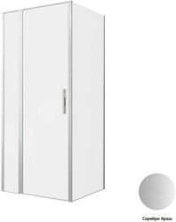 Душевой уголок Allen Brau Priority 3.31026.BA+3.31041.BA 90x80 распашной, профиль серебро