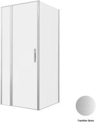 Душевой уголок Allen Brau Priority 3.31026.BA+3.31044.BA 90x90 распашной, профиль серебро