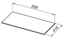 Столешница Allen Brau Liberty 1.330012.M 90x42 из керамогранита, мрамор