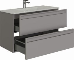 Тумба под раковину Allen Brau Eclipse 1.E1003.PGM 100x46 2.0 платина матовый