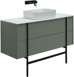 Тумба под раковину Allen Brau Reality 1.32008.CGM 120x46 олива матовая