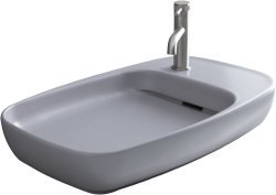 Накладная раковина Allen Brau Liberty 4.32012.AN 70x42, серая матовая