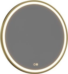 Зеркало с подсветкой Allen Brau Gravity 70 1.37001.GL 70x70, золото
